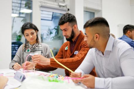 Management students at a Student and Employer Assessment Centre