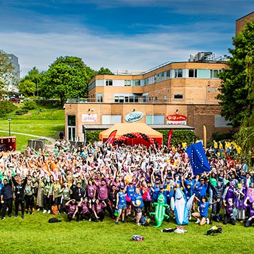 Participants of Team Bradford Festival 2023 on the Amp.