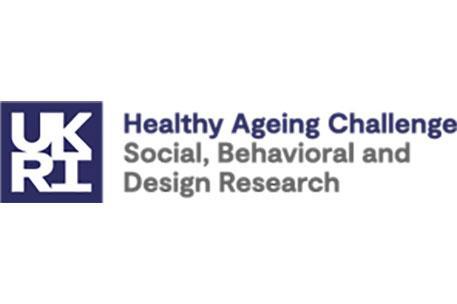 The logo for UKRI, Healthy Ageing Challenge.