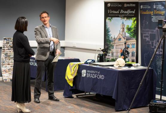 Anita Rani with Prof Andrew Wilson