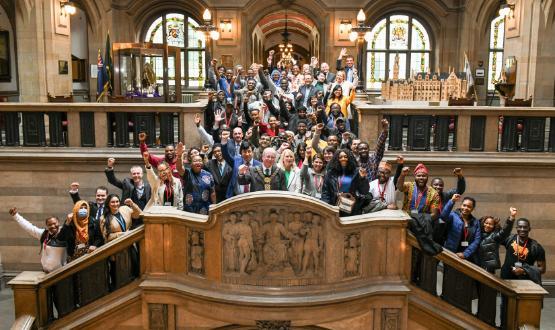 international students at the lord mayor's reception 2022