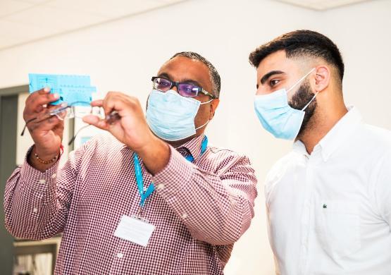 Eye clinic at DHEZ at University of Bradford