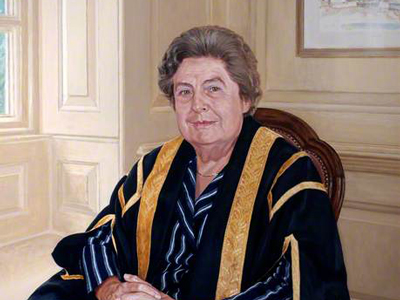 Painting of Betty Lockwood, former Chancellor of the University of Bradford, by David Atack